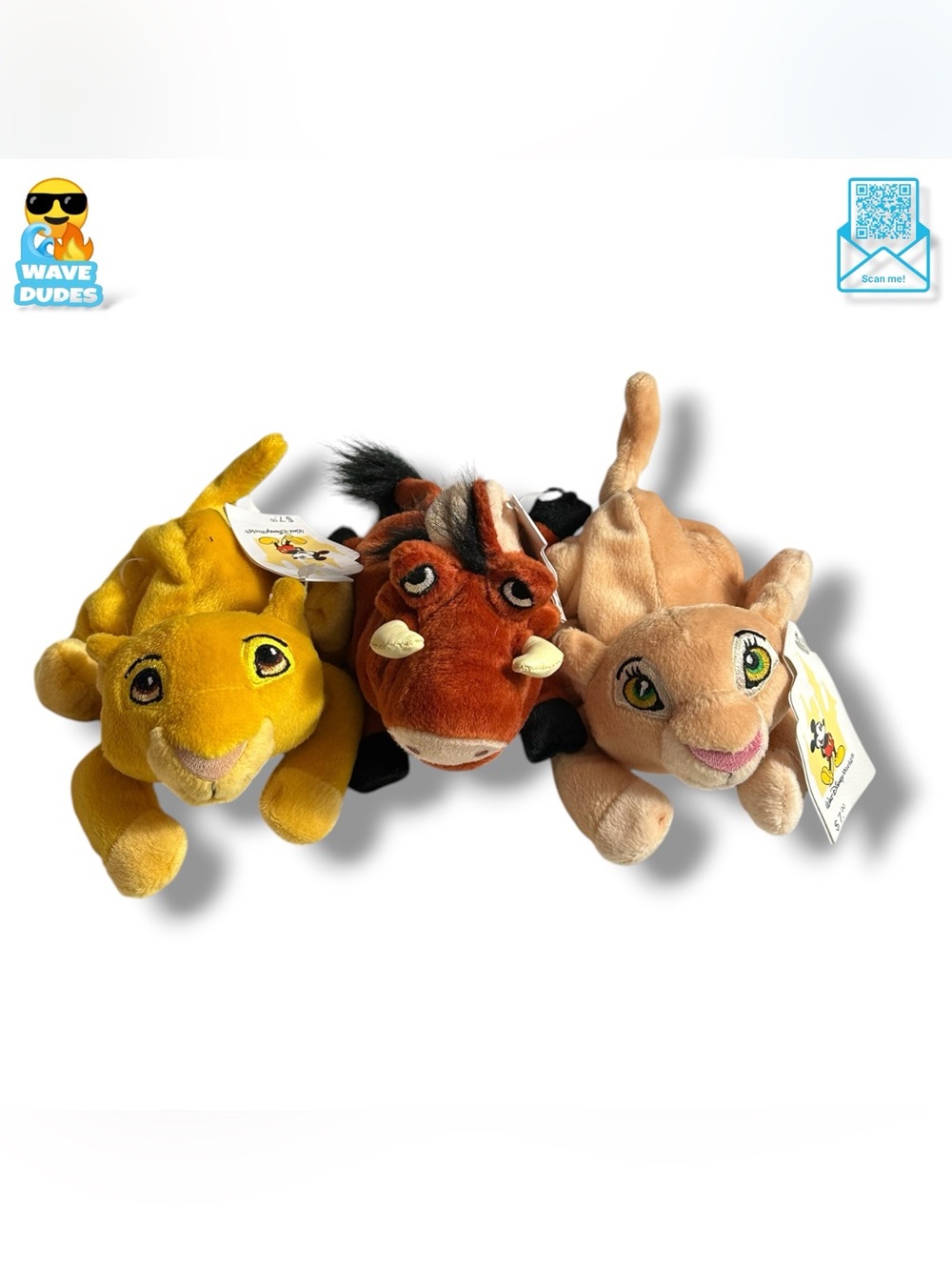 Disney The Lion King Simba, Nala & Pumbaa Mini Plush Set